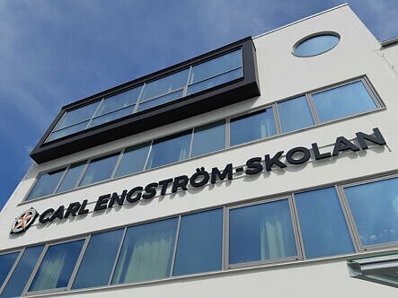 Carl Engströmgymnasiet fasaad