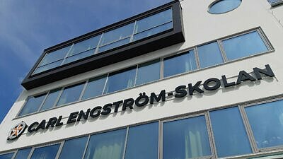 Carl Engströmgymnasiet fasaad