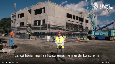 Filmklipp från film om ny gymnasieskola