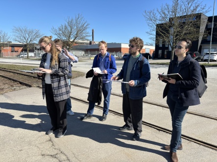 En grupp unga arkitekter dök upp för att titta närmare på Eslöv.