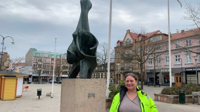 Malin Gunnarsson, projektledare för ombyggnaden av Stora torg