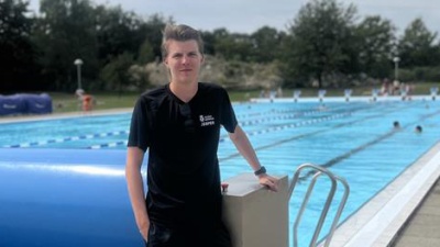 Jesper Arlehall ser fram emot Familjedagen på Karlsrobadet