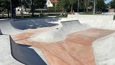 En skatebana i betong